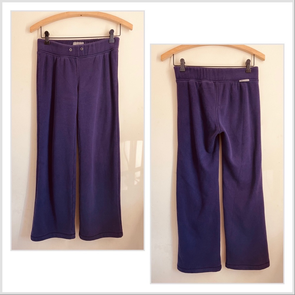 Ugg Straight Leg Terry Fleece Lined Purple Sweatpants size S